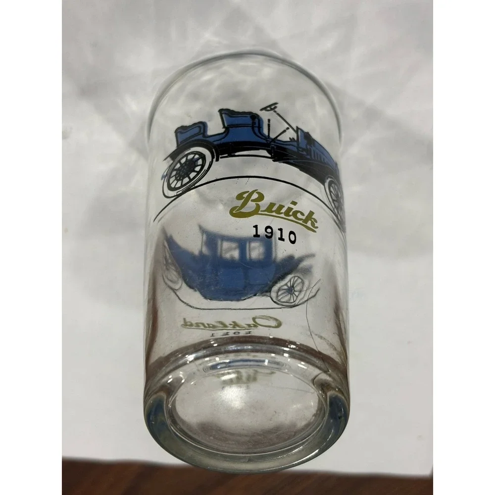 Buick Oakland Glass Tumbler 1910 1911 Hazel Atlas